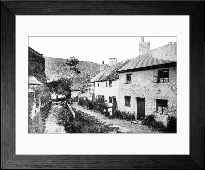 Framed Print : Brookside, Knighton Framed Print : Brookside, Knighton