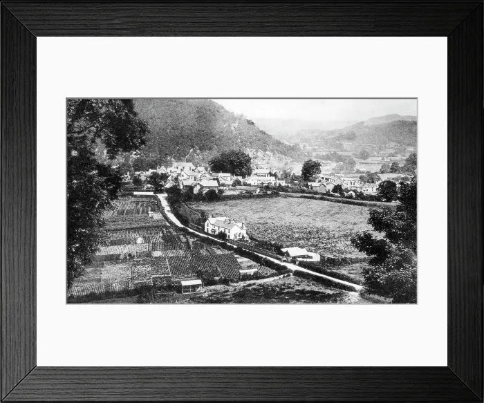 Framed Print : Knighton from The Garth Framed Print : Knighton from The Garth