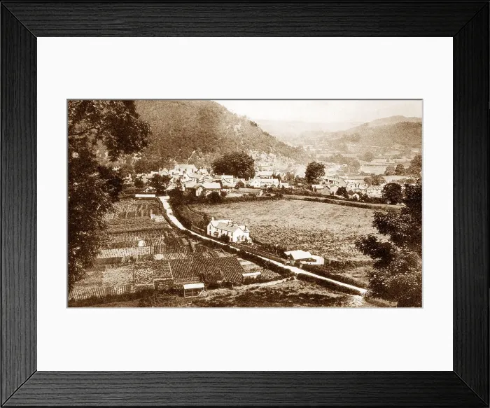 Framed Print : Knighton from The Garth early 1900s Framed Print : Knighton from The Garth early 1900s
