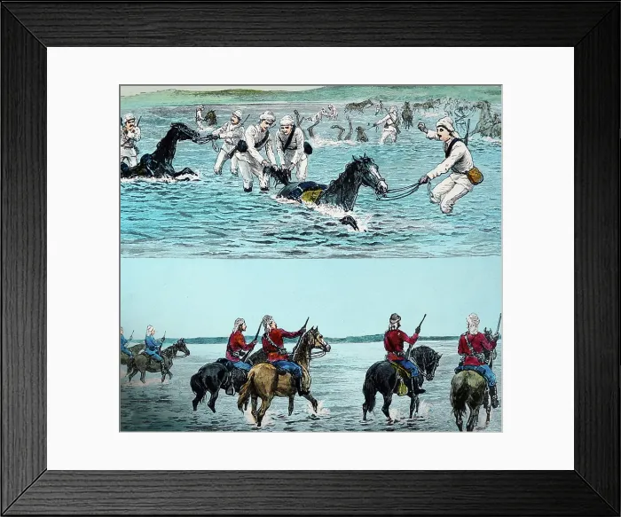 Framed Print : Illustration of swamps at Trinkitat, Soudan War Framed Print : Illustration of swamps at Trinkitat, Soudan War