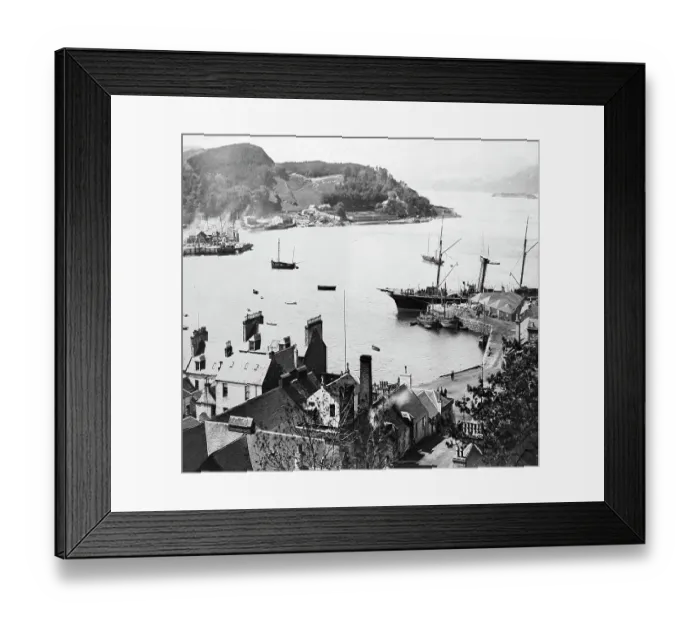 Framed Print : Oban, Scotland, Victorian period Framed Print : Oban, Scotland, Victorian period