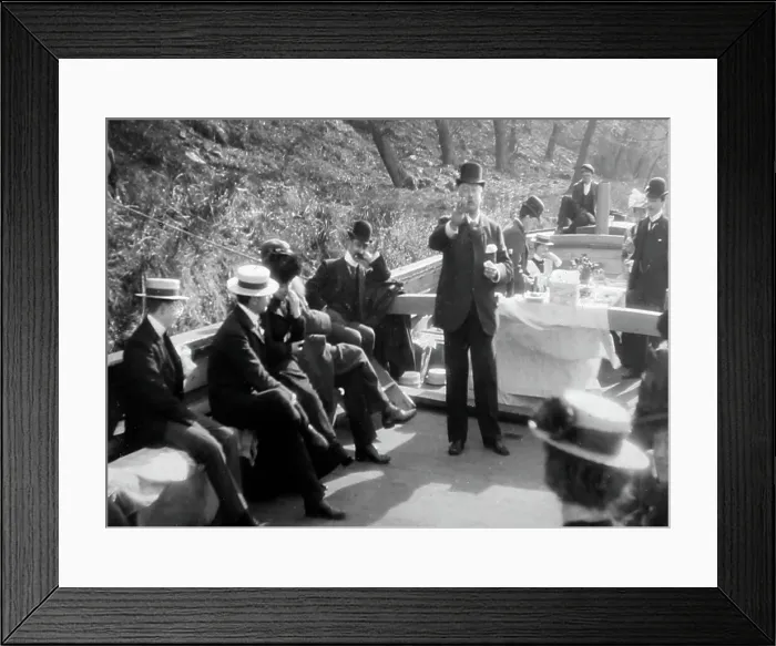 Framed Print : A trip on the Leeds and Liverpool Canal in 1901 Framed Print : A trip on the Leeds and Liverpool Canal in 1901