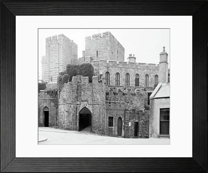 Framed Print : Castle Rushen, Isle of Man, Victorian period Framed Print : Castle Rushen, Isle of Man, Victorian period