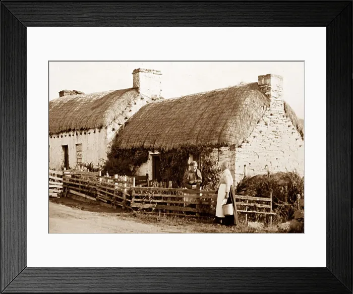 Framed Print : Cottage on Peel Head Isle of Man Framed Print : Cottage on Peel Head Isle of Man