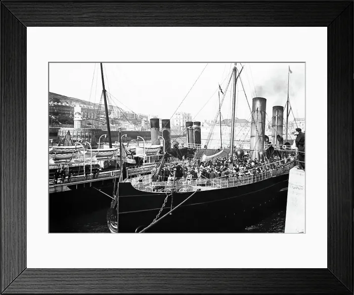 Framed Print : Douglas Harbour, Isle of Man, Victorian period Framed Print : Douglas Harbour, Isle of Man, Victorian period