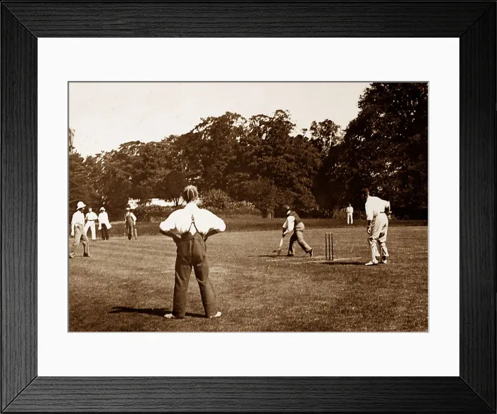 Framed Print : Village cricket match Framed Print : Village cricket match