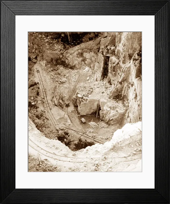 Framed Print : China clay quarry, Tregargus Valley, St Stephen, Cornwall Framed Print : China clay quarry, Tregargus Valley, St Stephen, Cornwall