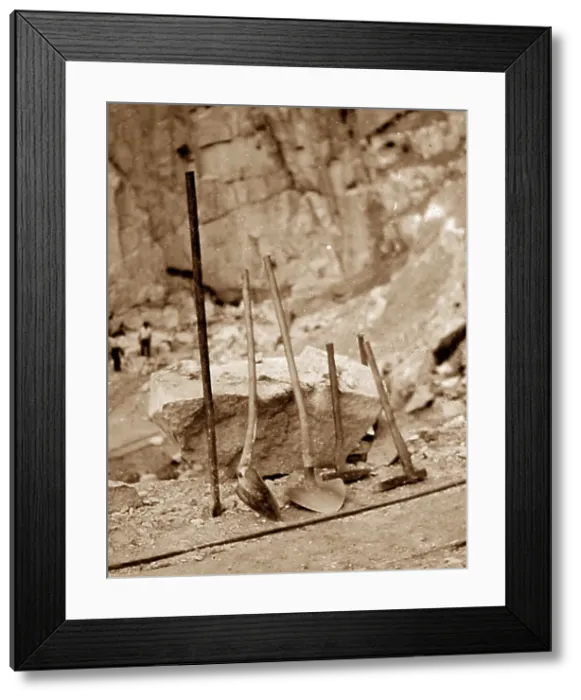 Framed Print : Tools China clay quarry, Tregargus Valley, Cornwall Framed Print : Tools China clay quarry, Tregargus Valley, Cornwall