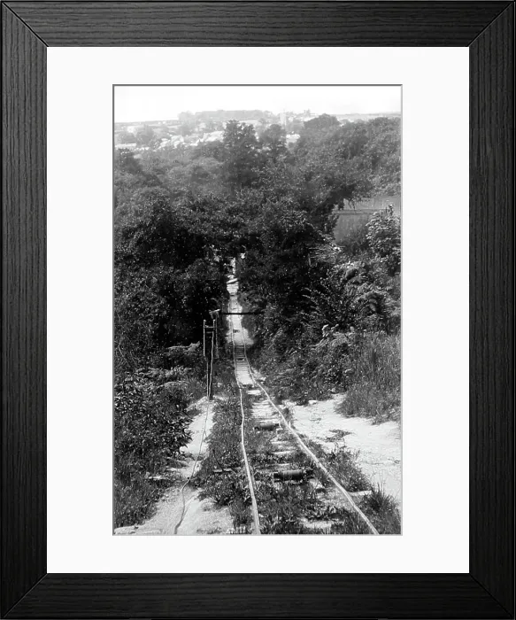 Framed Print : Tramway, Tregargus China Clay Quarry, St Stephen, Cornwall Framed Print : Tramway, Tregargus China Clay Quarry, St Stephen, Cornwall