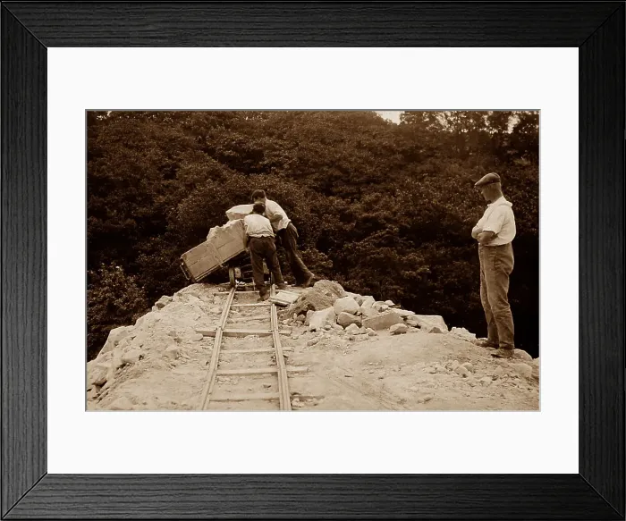 Framed Print : China clay quarry, Tregargus Valley, St Stephen, Cornwall Framed Print : China clay quarry, Tregargus Valley, St Stephen, Cornwall