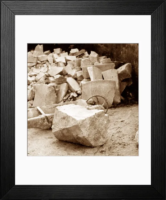 Framed Print : China clay quarry, Tregargus Valley, St Stephen, Cornwall Framed Print : China clay quarry, Tregargus Valley, St Stephen, Cornwall