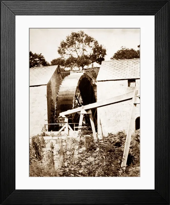Framed Print : Waterwheel China clay quarry, Tregargus Valley, Cornwall Framed Print : Waterwheel China clay quarry, Tregargus Valley, Cornwall