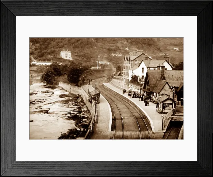 Framed Print : Llangollen Railway Station, Wales, Victorian period Framed Print : Llangollen Railway Station, Wales, Victorian period