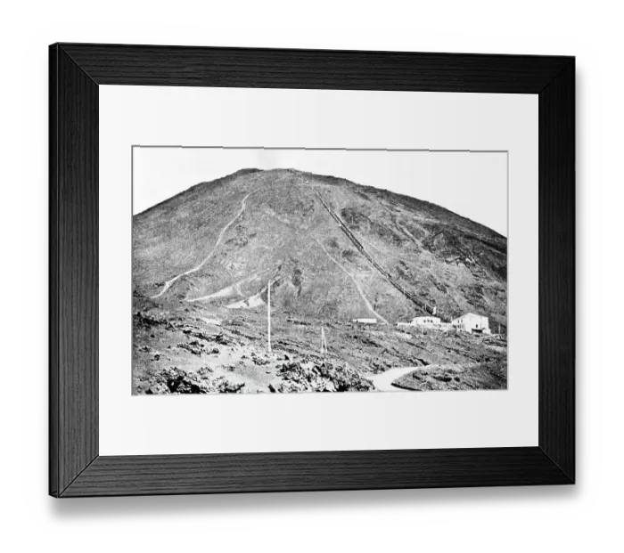 Framed Print : Mount Vesuvius Funicular Railway, Italy, Victorian period Framed Print : Mount Vesuvius Funicular Railway, Italy, Victorian period