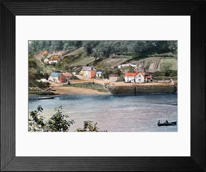 Framed Print : King Harry's Ferry, Cornwall, Victorian period Framed Print : King Harry's Ferry, Cornwall, Victorian period