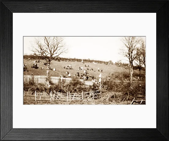 Framed Print : Spectators at Torquay Races, early 1900s Framed Print : Spectators at Torquay Races, early 1900s