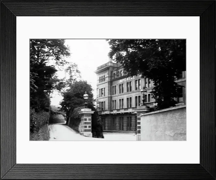 Framed Print : Imperial Hotel, Torquay, Victorian period Framed Print : Imperial Hotel, Torquay, Victorian period