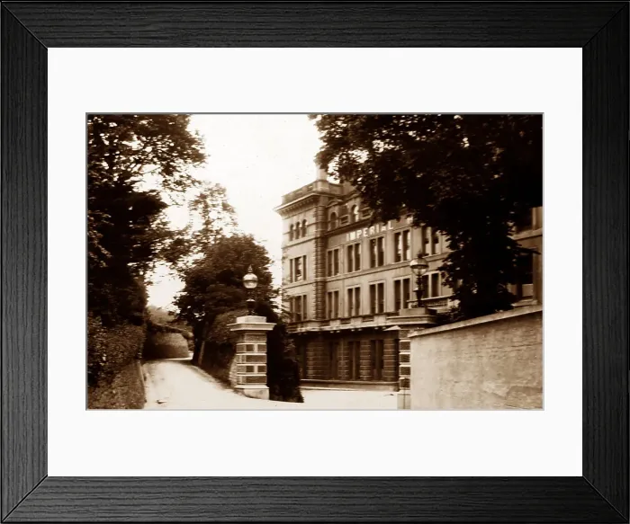 Framed Print : Imperial Hotel, Torquay, Victorian period Framed Print : Imperial Hotel, Torquay, Victorian period