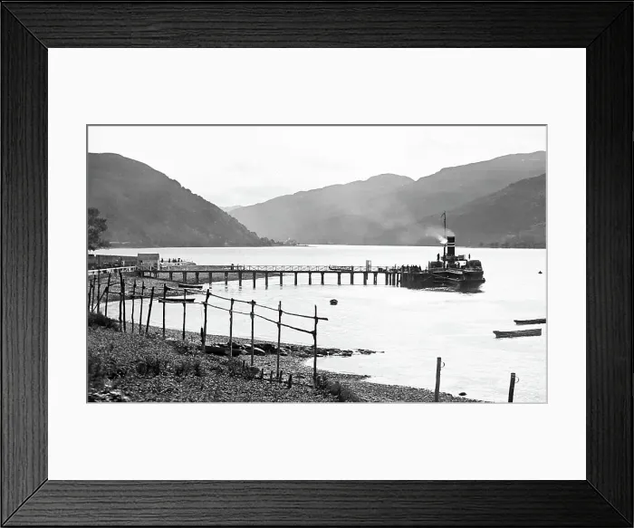 Framed Print : Paddle steamer at Arrochar Pier, Loch Long, , Scotland Framed Print : Paddle steamer at Arrochar Pier, Loch Long, , Scotland