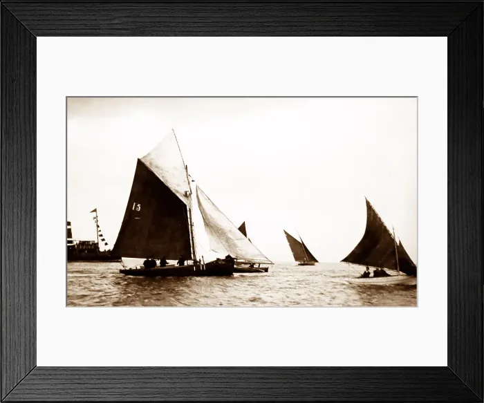Framed Print : Morecambe Regatta, early 1900s Framed Print : Morecambe Regatta, early 1900s