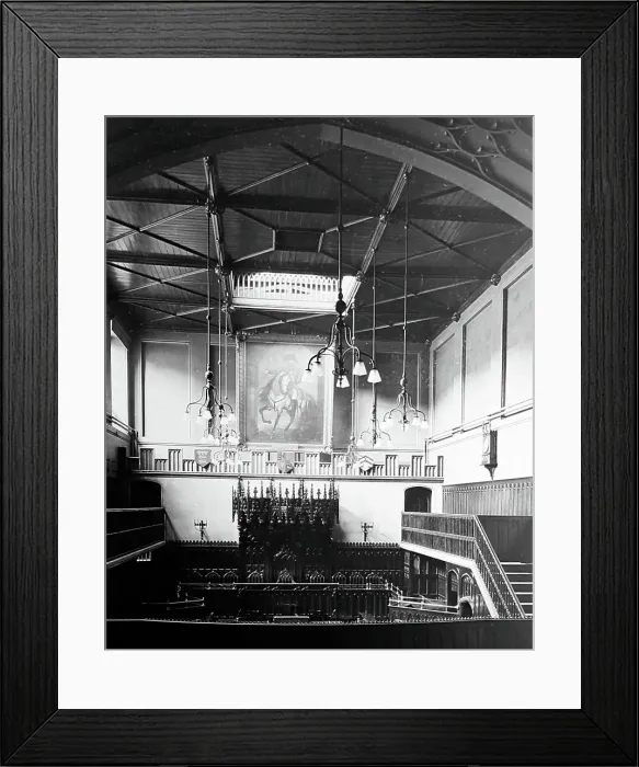 Framed Print : Lancaster Crown Court, Lancaster Castle, early 1900s Framed Print : Lancaster Crown Court, Lancaster Castle, early 1900s
