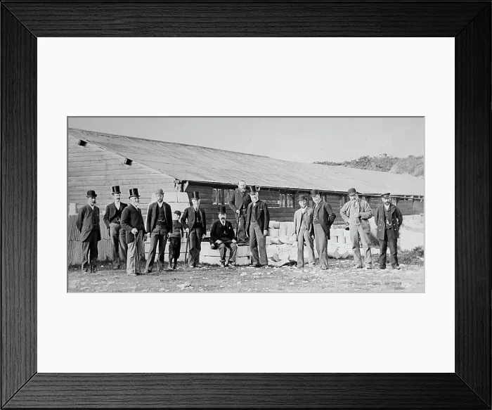 Framed Print : Plymouth Concrete Works, Victorian period Framed Print : Plymouth Concrete Works, Victorian period