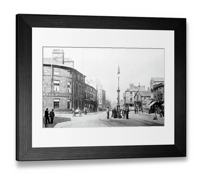 Framed Print : Bull Hotel, Burnley, Lancashire, early 1900s Framed Print : Bull Hotel, Burnley, Lancashire, early 1900s