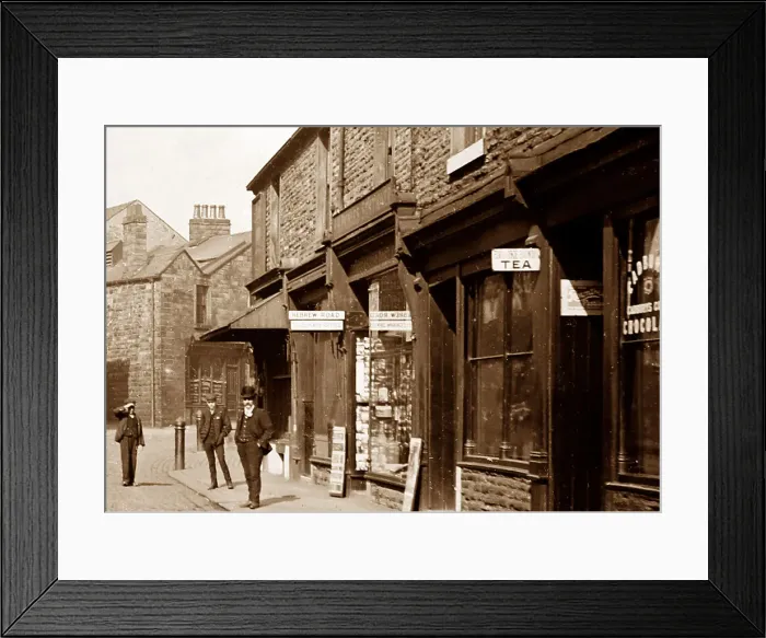 Framed Print : Hebrew Road, Burnley, Lancashire, early 1900s Framed Print : Hebrew Road, Burnley, Lancashire, early 1900s
