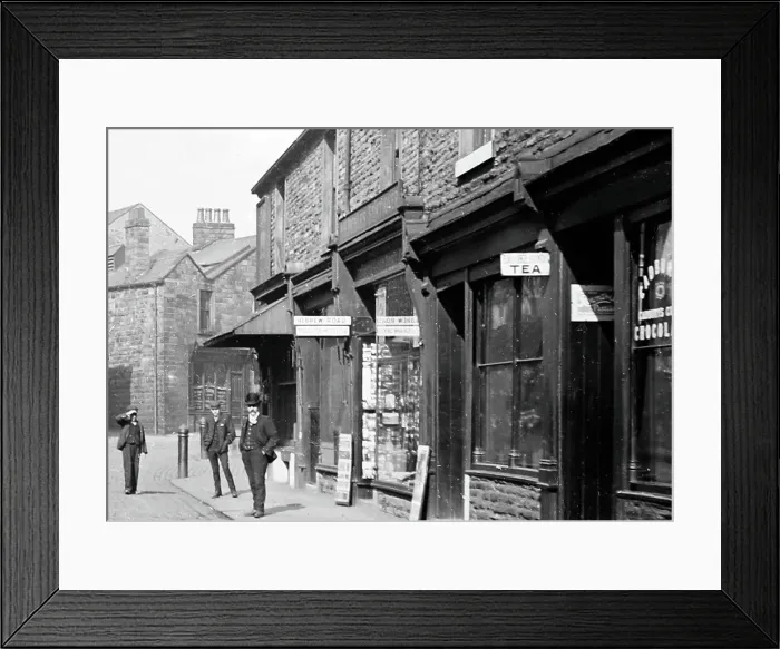 Framed Print : Hebrew Road, Burnley, Lancashire, early 1900s Framed Print : Hebrew Road, Burnley, Lancashire, early 1900s