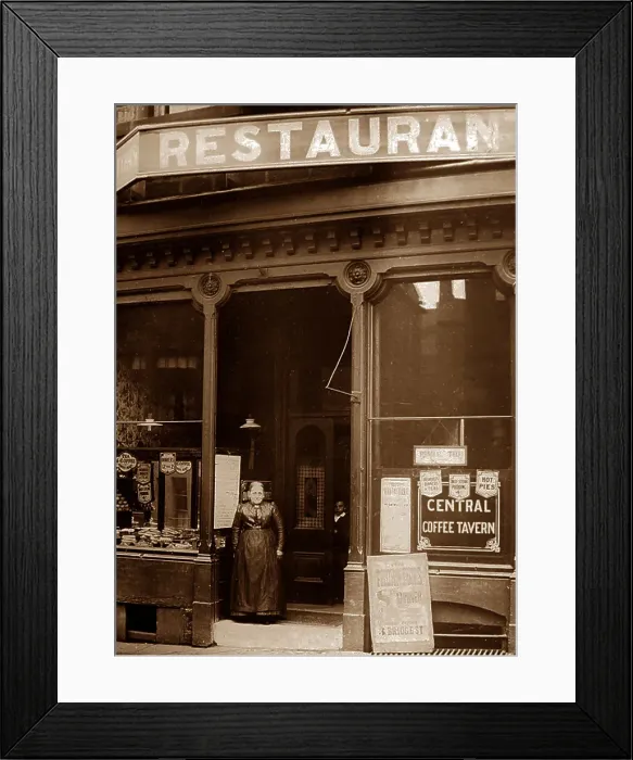 Framed Print : Coffee Tavern Restaurant, Bridge Street, Burnley, Lancashire Framed Print : Coffee Tavern Restaurant, Bridge Street, Burnley, Lancashire