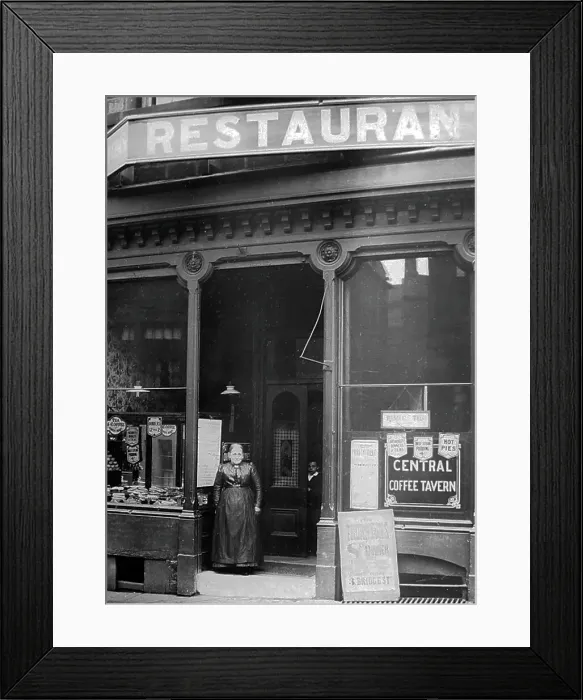 Framed Print : Coffee Tavern Restaurant, Bridge Street, Burnley, Lancashire Framed Print : Coffee Tavern Restaurant, Bridge Street, Burnley, Lancashire