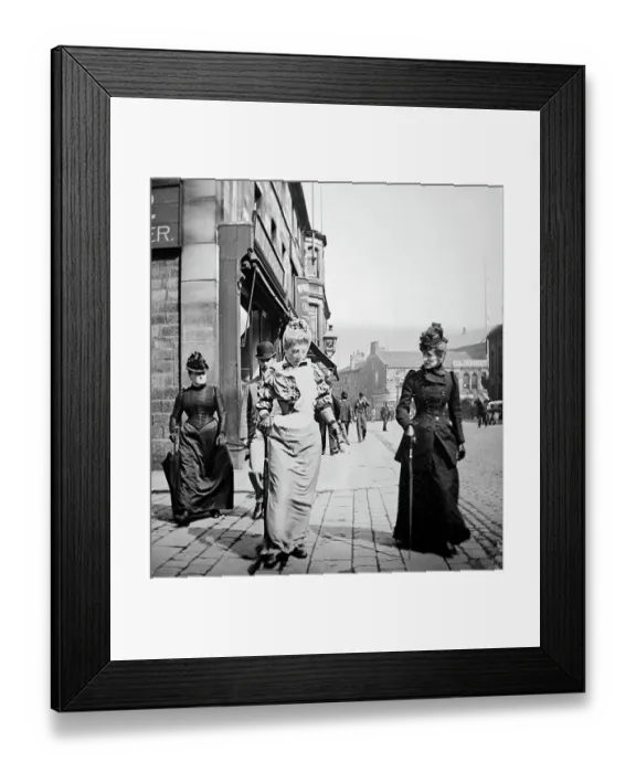 Framed Print : Manchester Road, Burnley, Victorian period Framed Print : Manchester Road, Burnley, Victorian period