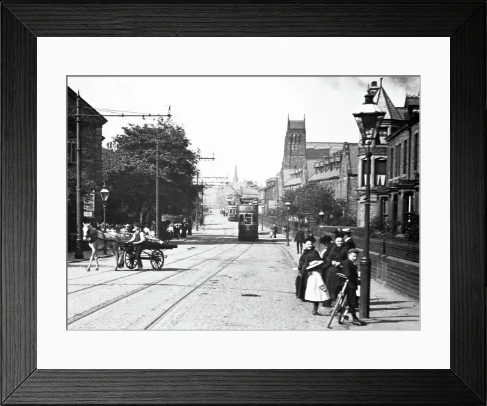Framed Print : Colne Road, Burnley in 1905 Framed Print : Colne Road, Burnley in 1905