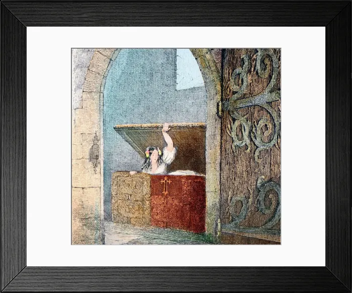 Framed Print : Victorian illustration from the story The Mistletoe Bough Framed Print : Victorian illustration from the story The Mistletoe Bough