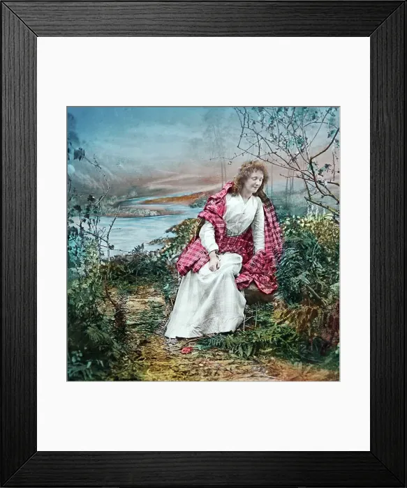 Framed Print : Victorian illustration from the song / poem Annie Laurie Framed Print : Victorian illustration from the song / poem Annie Laurie