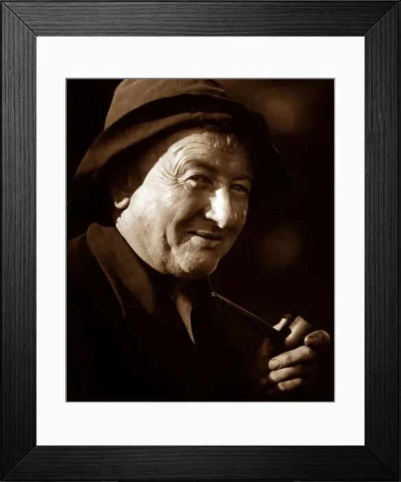 Framed Print : A photograph by Sam Thompson of a Lunesdale man, early 1900s Framed Print : A photograph by Sam Thompson of a Lunesdale man, early 1900s