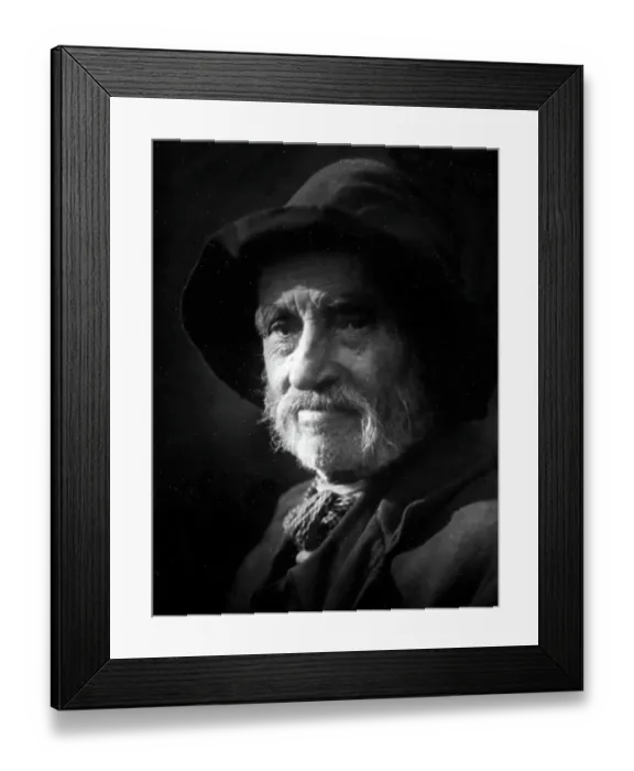 Framed Print : A photograph by Sam Thompson of a Lunesdale man, early 1900s Framed Print : A photograph by Sam Thompson of a Lunesdale man, early 1900s
