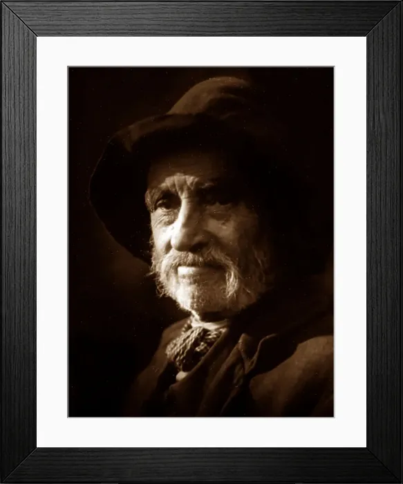 Framed Print : A photograph by Sam Thompson of a Lunesdale man, early 1900s Framed Print : A photograph by Sam Thompson of a Lunesdale man, early 1900s