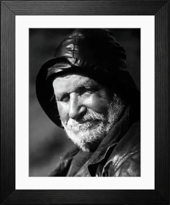 Framed Print : A photograph by Sam Thompson of a Lunesdale fisherman Framed Print : A photograph by Sam Thompson of a Lunesdale fisherman