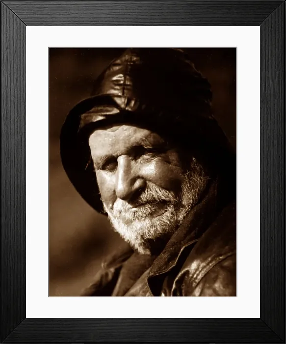 Framed Print : A photograph by Sam Thompson of a Lunesdale fisherman Framed Print : A photograph by Sam Thompson of a Lunesdale fisherman