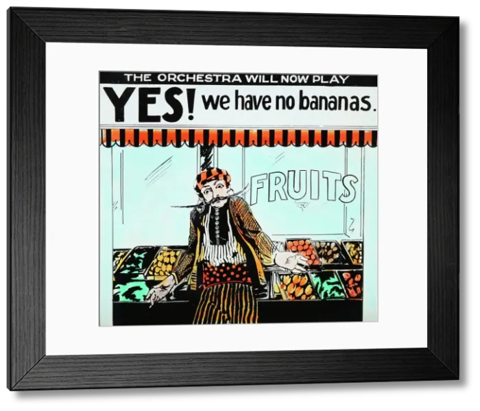 Framed Print : Yes we have no bananas, cinema audience sing-along Framed Print : Yes we have no bananas, cinema audience sing-along