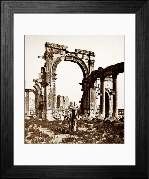 Framed Print : Palmyra Temple site, Syria, Victorian period Framed Print : Palmyra Temple site, Syria, Victorian period