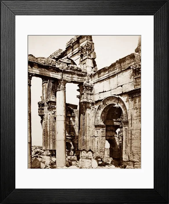 Framed Print : Palmyra Temple site, Syria, Victorian period Framed Print : Palmyra Temple site, Syria, Victorian period