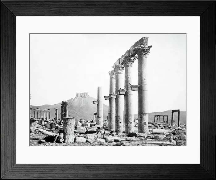 Framed Print : Palmyra Temple site, Syria, Victorian period Framed Print : Palmyra Temple site, Syria, Victorian period