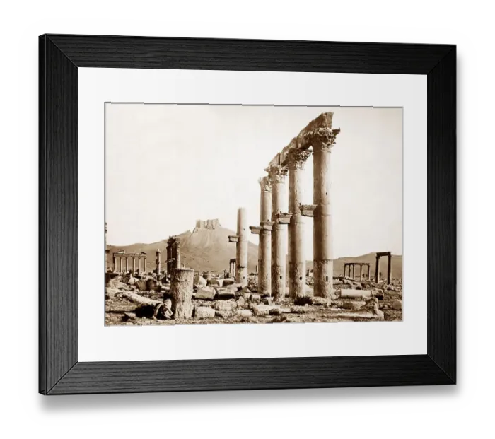 Framed Print : Palmyra Temple site, Syria, Victorian period Framed Print : Palmyra Temple site, Syria, Victorian period