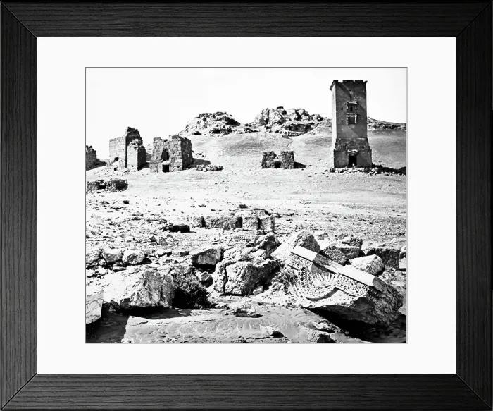 Framed Print : Palmyra Temple site, Syria, Victorian period Framed Print : Palmyra Temple site, Syria, Victorian period