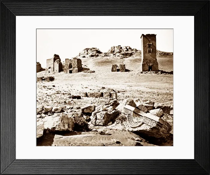 Framed Print : Palmyra Temple site, Syria, Victorian period Framed Print : Palmyra Temple site, Syria, Victorian period