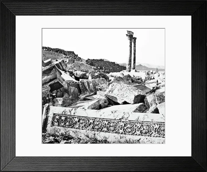 Framed Print : Palmyra Temple site, Syria, Victorian period Framed Print : Palmyra Temple site, Syria, Victorian period