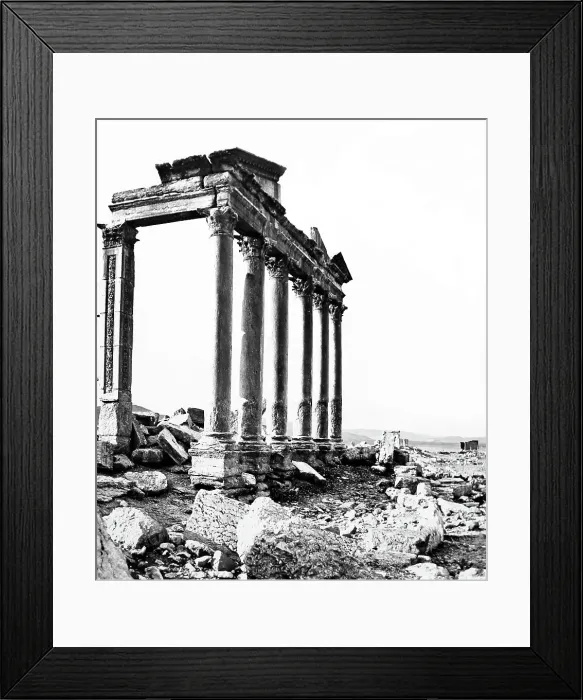 Framed Print : Palmyra Temple site, Syria, Victorian period Framed Print : Palmyra Temple site, Syria, Victorian period