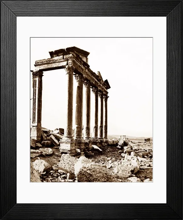 Framed Print : Palmyra Temple site, Syria, Victorian period Framed Print : Palmyra Temple site, Syria, Victorian period